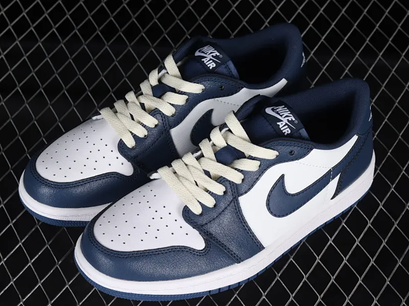 All categories Air Jordan Jordan series basketball shoes Air Jordan 1 Low Z version Air Jordan 1 Low AJ1 Joe 1 white and blue low-top casual sneakers CZ0790-065
